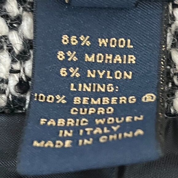 Brooks Brothers Petite Wool Mohair Tweed Jacket Mohair Jacket - Picture 15 of 15